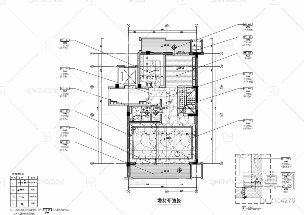 三层别墅室内施工详图 家装 豪宅 私宅 样板房 洋房【ID:2154270】