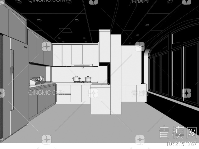 厨房3D模型下载【ID:2151267】