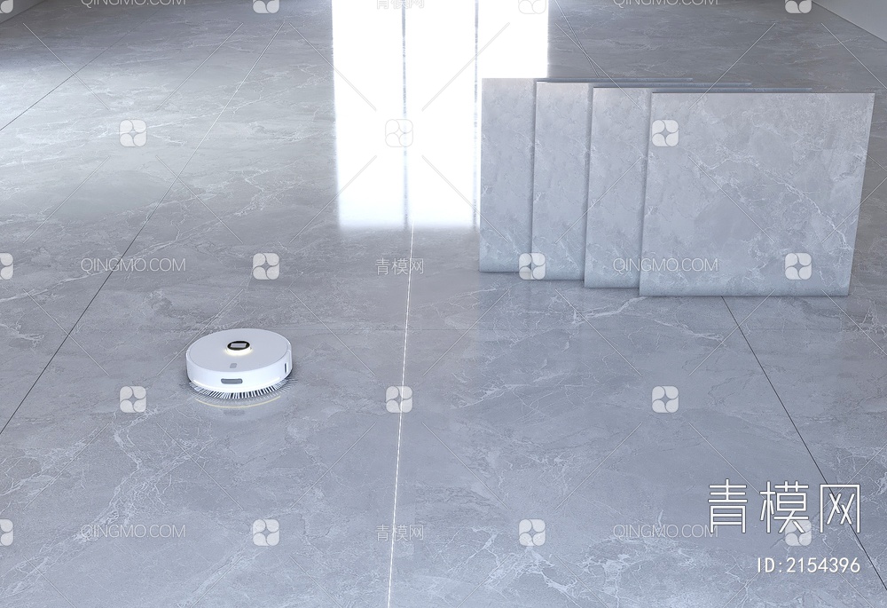 大理石地砖 抛光地砖 地砖 摆件 灰色地砖 扫地机器人3D模型下载【ID:2154396】