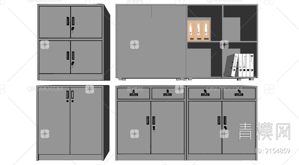文件柜SU模型下载【ID:2154859】
