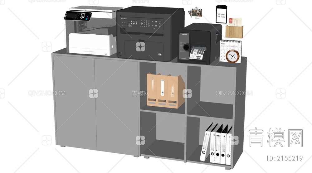 文件柜SU模型下载【ID:2155219】