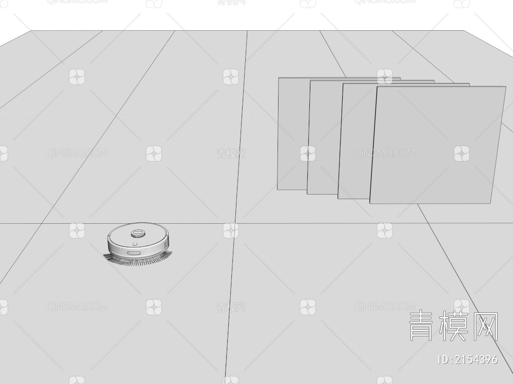 大理石地砖 抛光地砖 地砖 摆件 灰色地砖 扫地机器人3D模型下载【ID:2154396】
