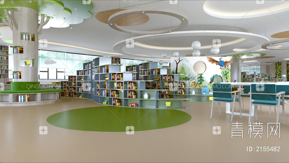 儿童读书馆3D模型下载【ID:2155482】