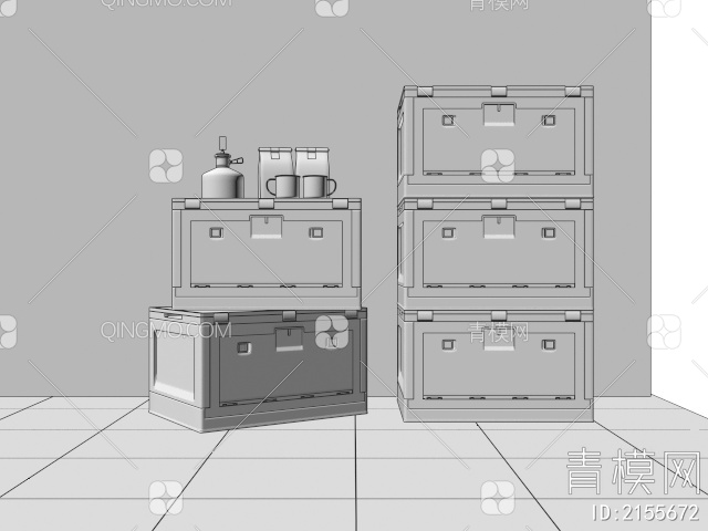 露营收纳箱3D模型下载【ID:2155672】