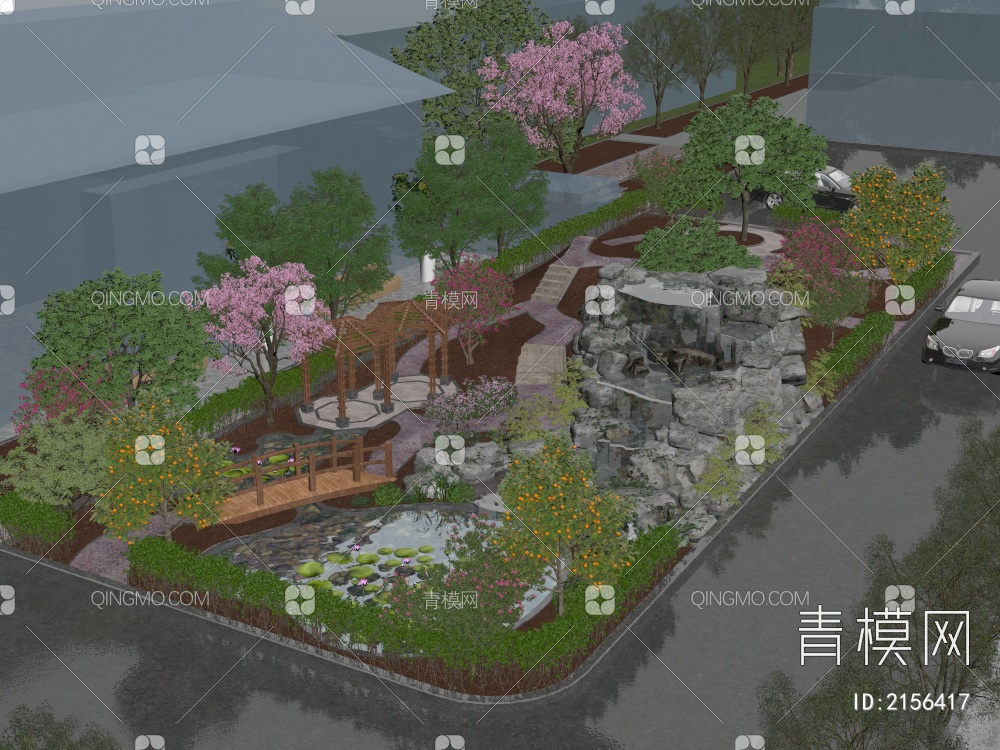 口袋公园 小游园3D模型下载【ID:2156417】