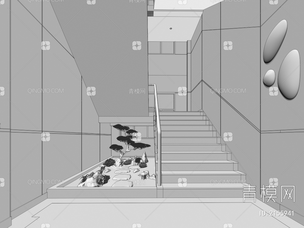 楼梯间3D模型下载【ID:2155941】