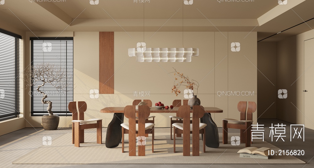 家居餐厅3D模型下载【ID:2156820】