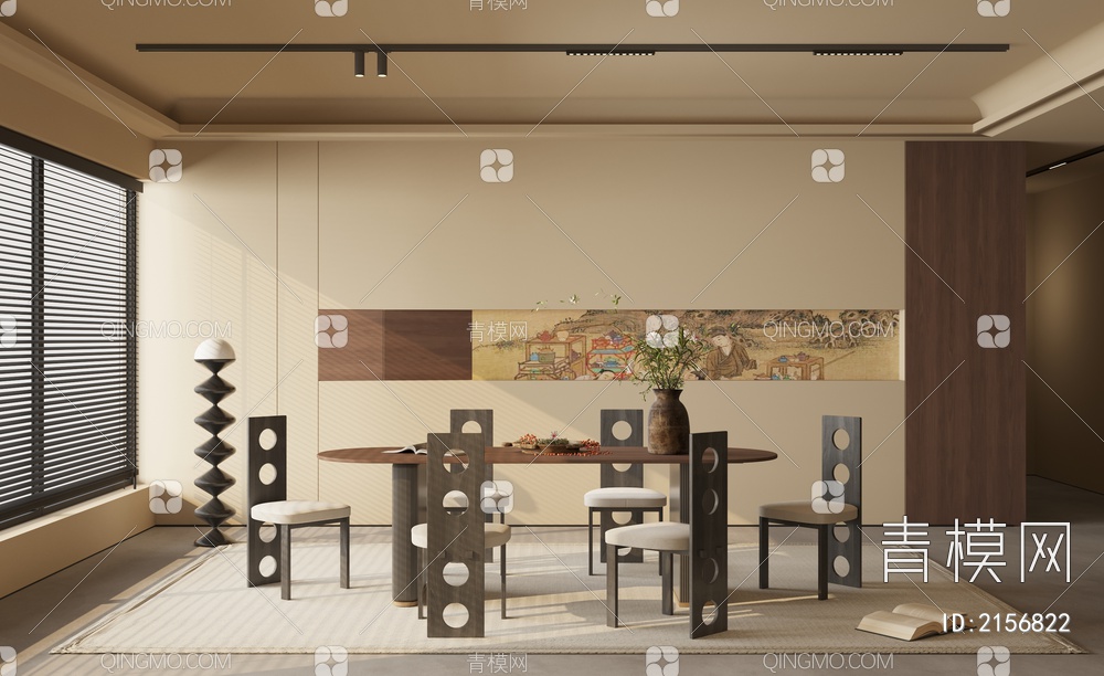 家居餐厅3D模型下载【ID:2156822】