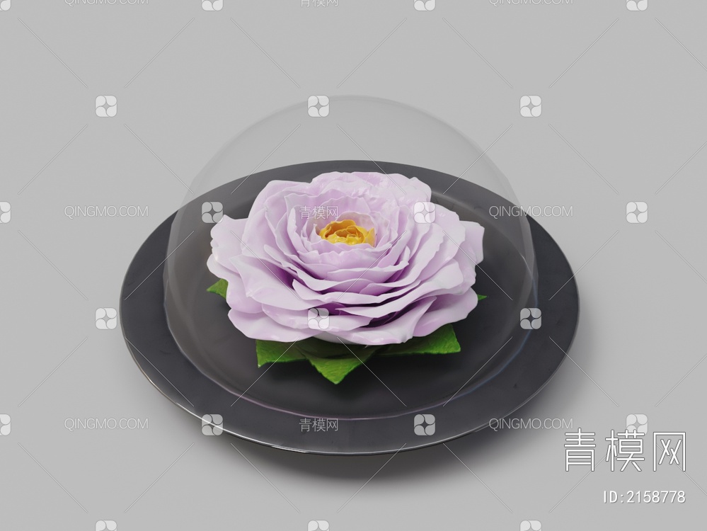 牡丹陶瓷花装饰品3D模型下载【ID:2158778】