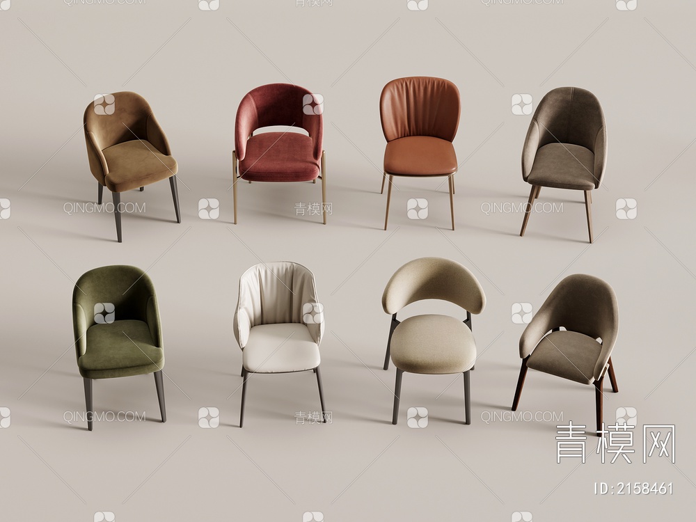 餐椅3D模型下载【ID:2158461】
