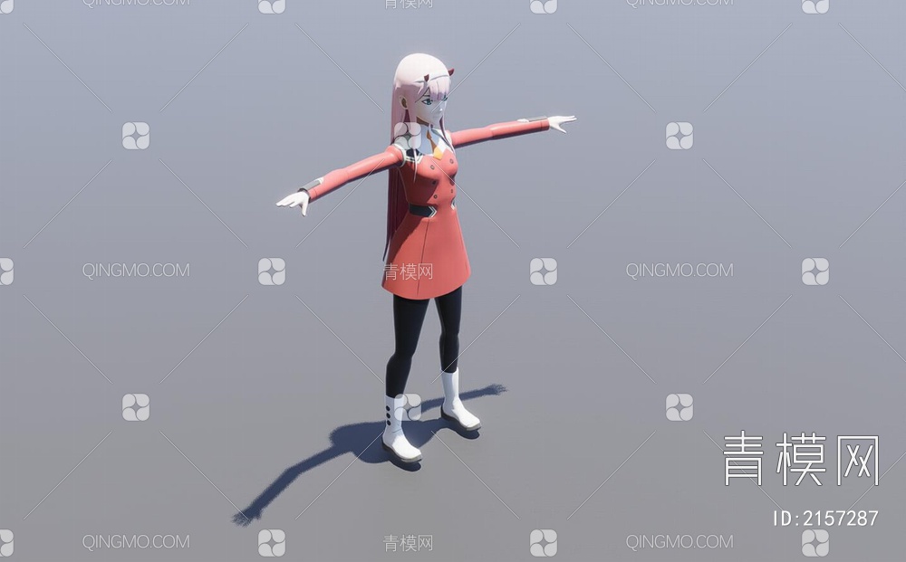女孩3D模型下载【ID:2157287】