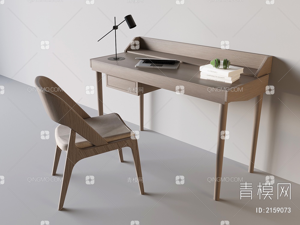 书桌椅3D模型下载【ID:2159073】