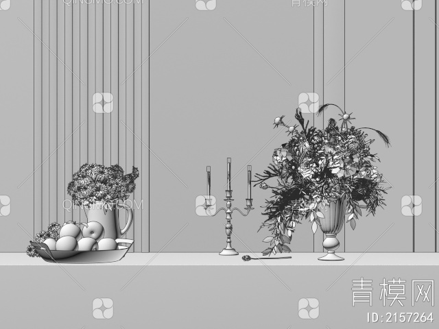 花卉3D模型下载【ID:2157264】