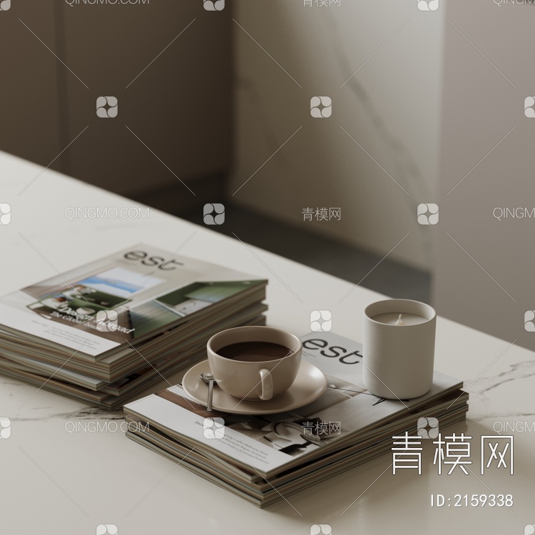 下午茶摆件3D模型下载【ID:2159338】