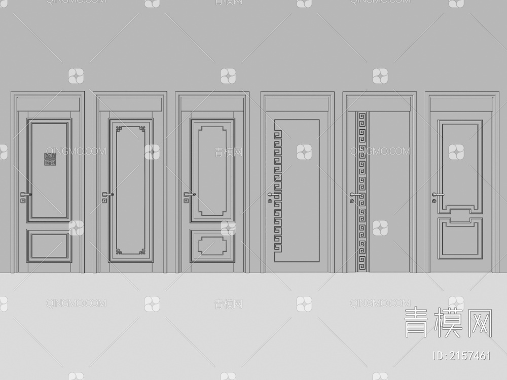 室内门3D模型下载【ID:2157461】