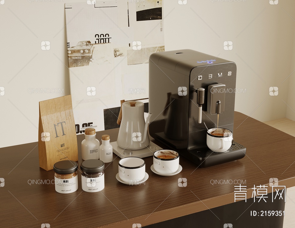 咖啡机3D模型下载【ID:2159351】