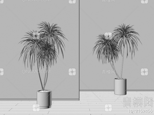 盆栽 盆景3D模型下载【ID:2159456】