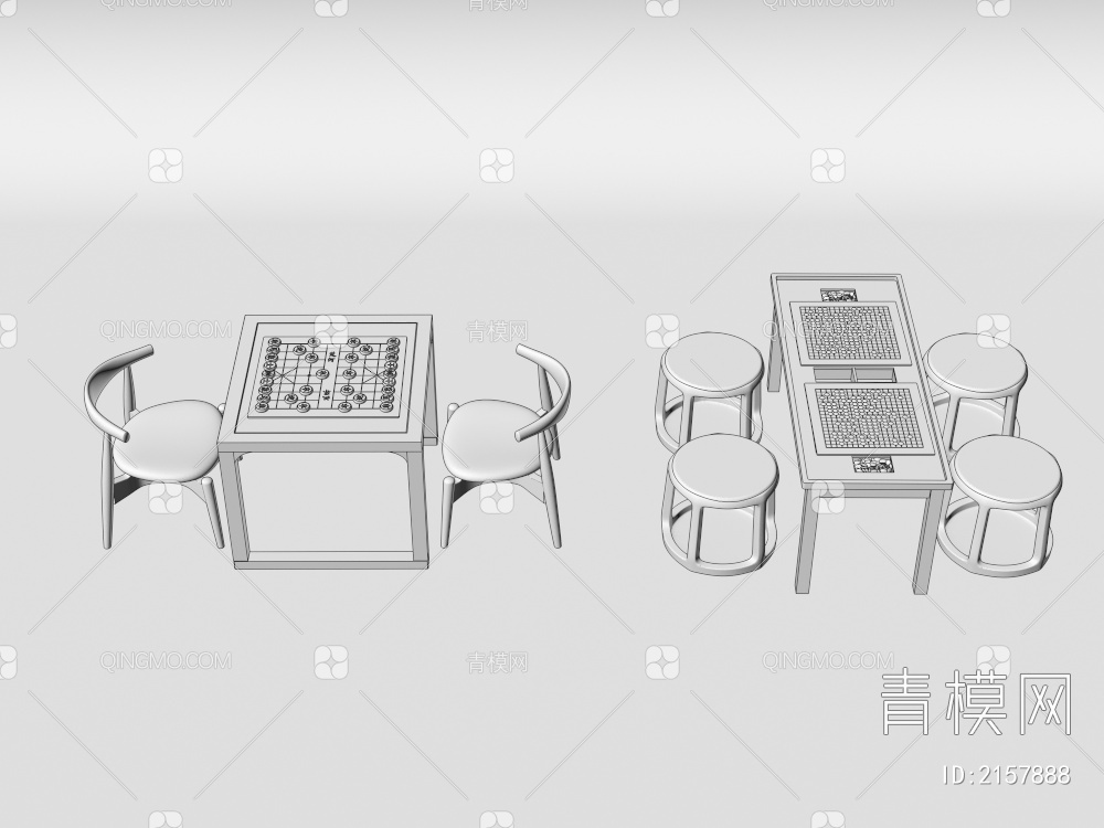 象棋围棋3D模型下载【ID:2157888】