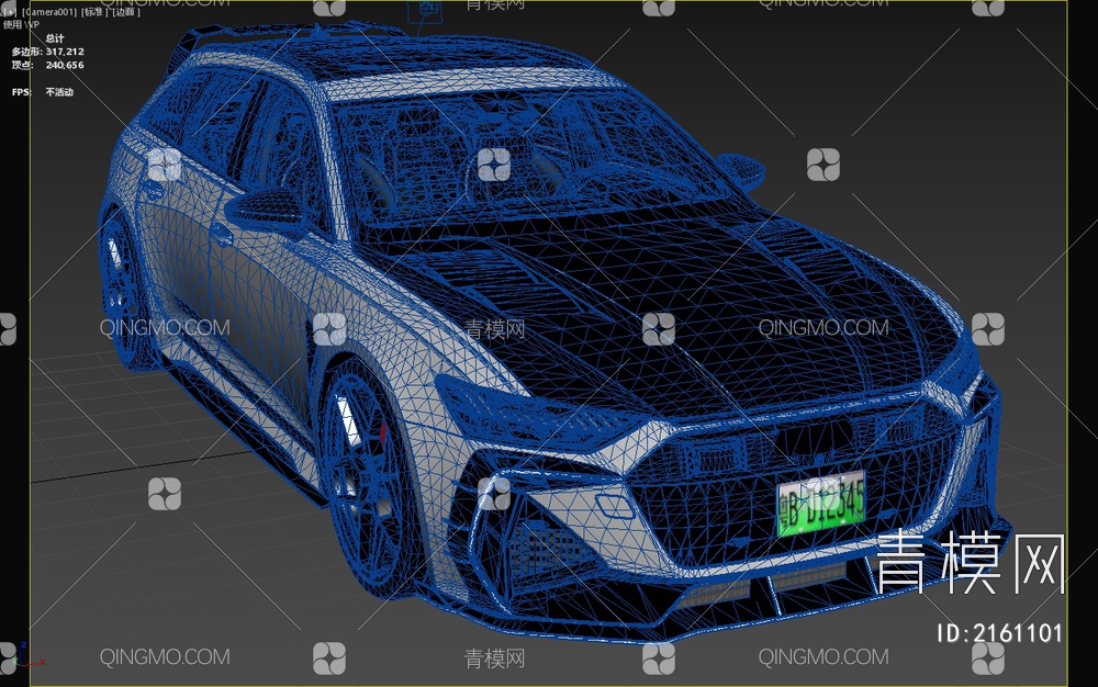 奥迪RS6Debugged汽车3D模型下载【ID:2161101】