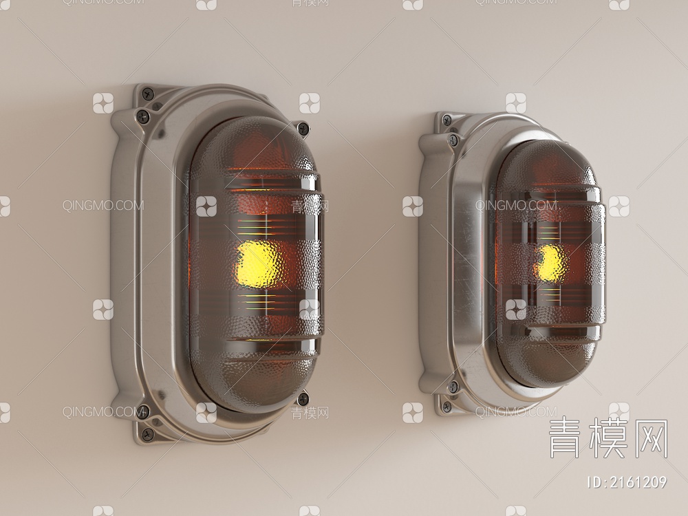 工业壁灯3D模型下载【ID:2161209】