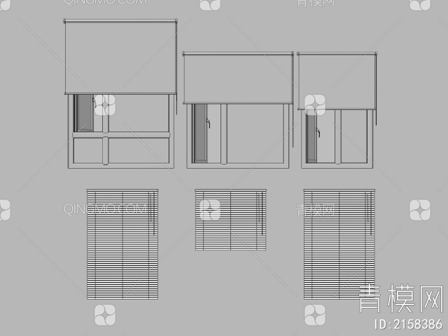 窗户 卷帘3D模型下载【ID:2158386】