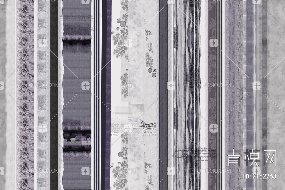 紫色条纹印花几何壁纸贴图下载【ID:2162263】