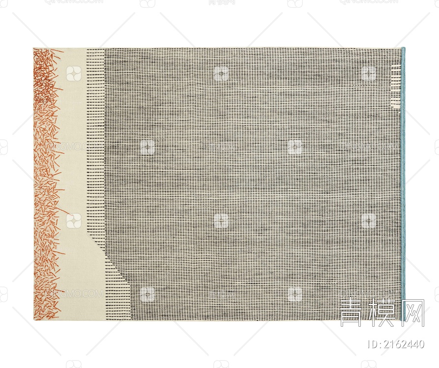 米色线条刺绣地毯贴图下载【ID:2162440】