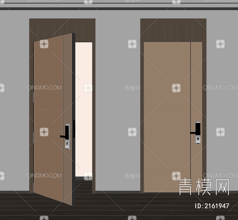 单开门SU模型下载【ID:2161947】