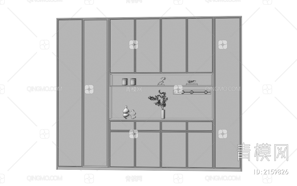 酒柜3D模型下载【ID:2159826】