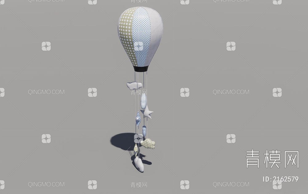 热气球玩具3D模型下载【ID:2162579】