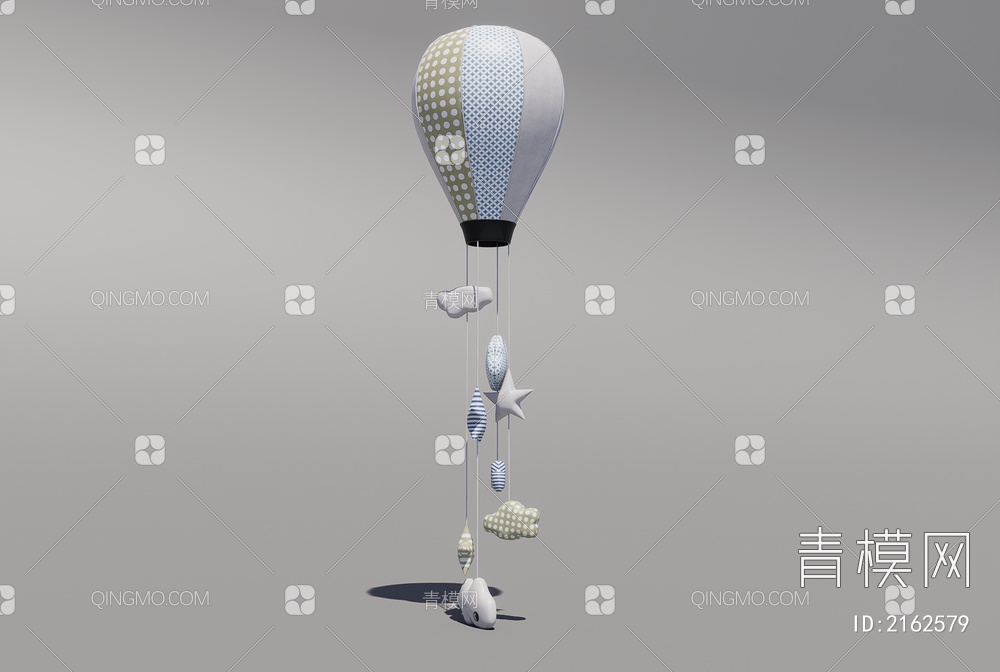 热气球玩具3D模型下载【ID:2162579】