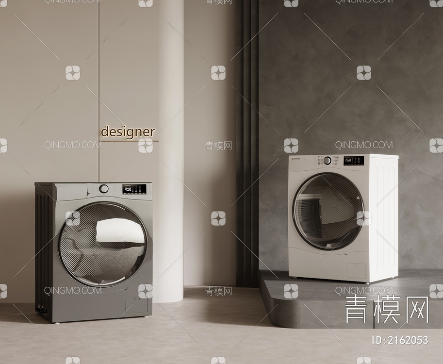洗衣机3D模型下载【ID:2162053】