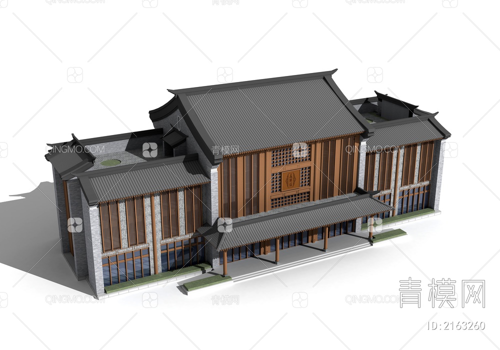 酒店 商业 办公楼3D模型下载【ID:2163260】
