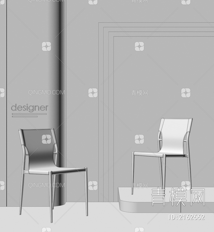 餐椅组合3D模型下载【ID:2162662】