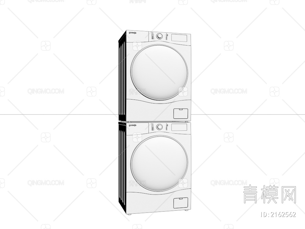 滚筒洗衣机3D模型下载【ID:2162562】