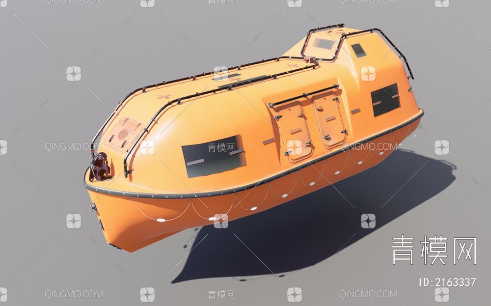救生艇3D模型下载【ID:2163337】
