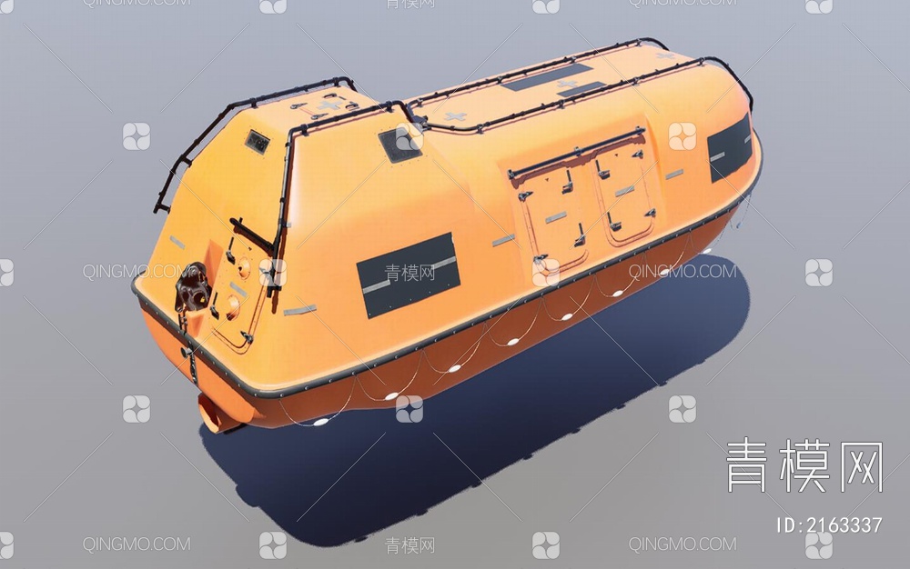 救生艇3D模型下载【ID:2163337】