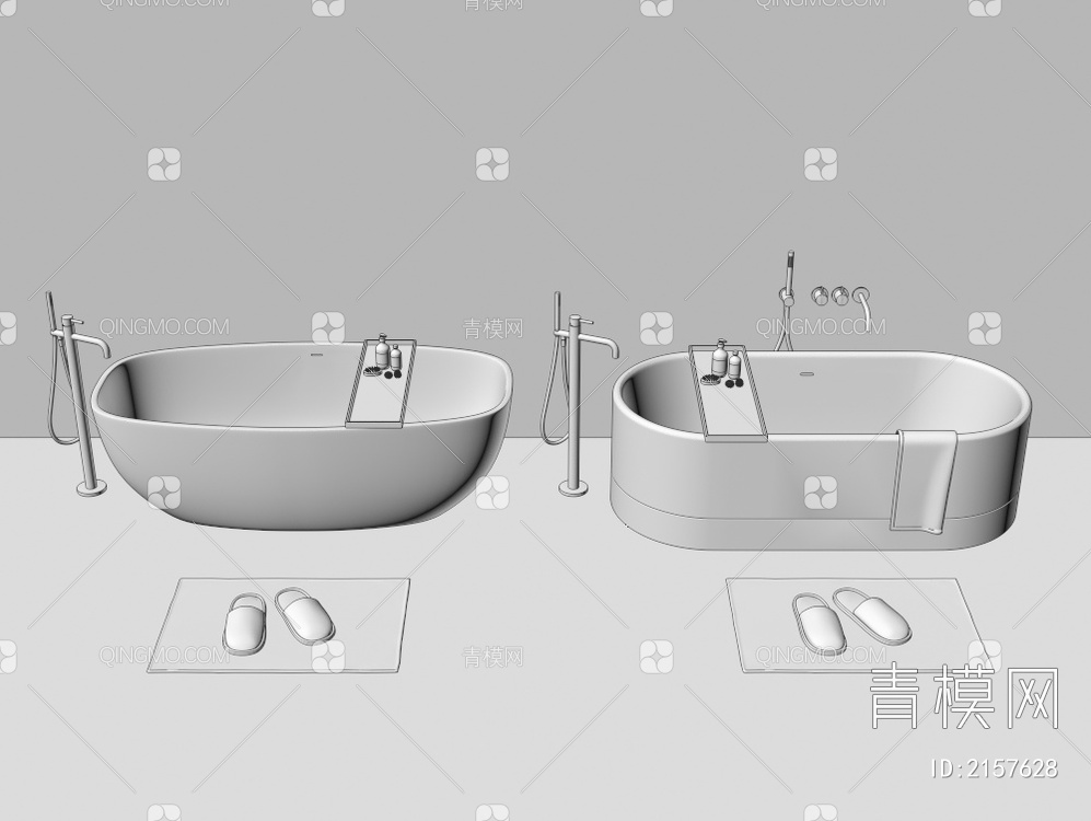 浴缸3D模型下载【ID:2157628】