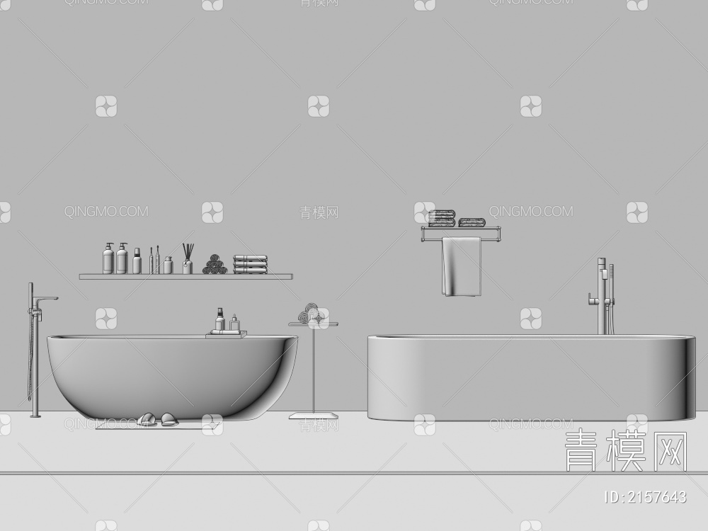 浴缸3D模型下载【ID:2157643】
