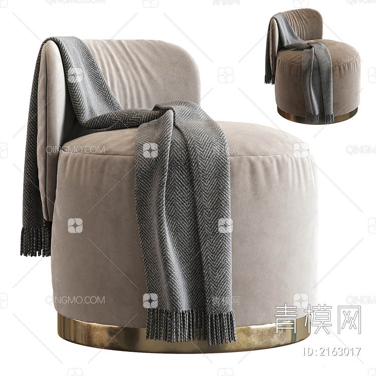 换鞋凳 单椅3D模型下载【ID:2163017】