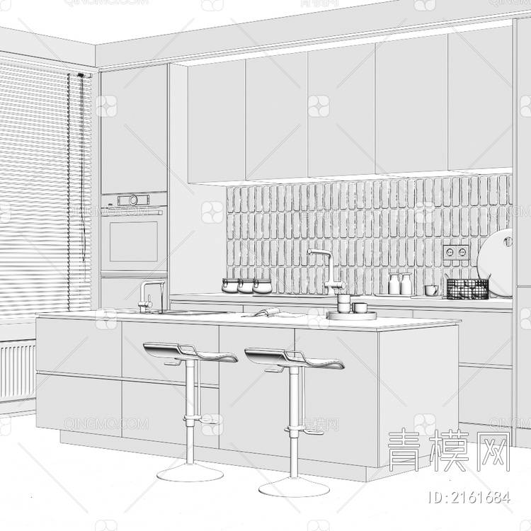 厨房3D模型下载【ID:2161684】