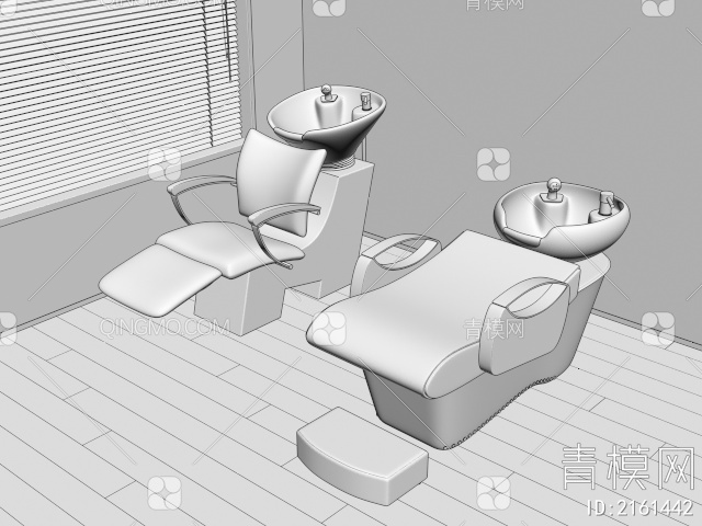 洗头椅3D模型下载【ID:2161442】