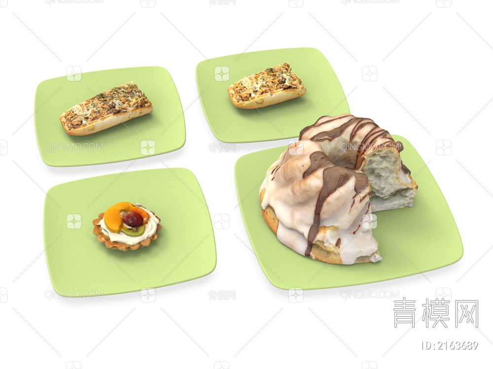 食品 蛋糕3D模型下载【ID:2163689】