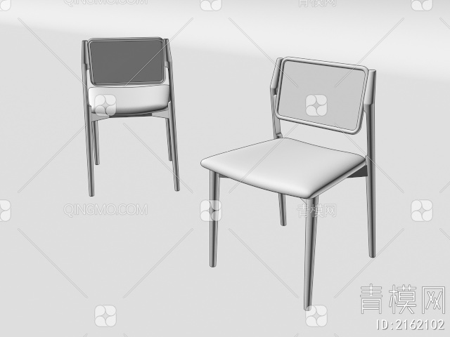 单椅 餐椅 休闲椅3D模型下载【ID:2162102】