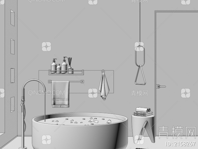 卫生间 浴室3D模型下载【ID:2158267】