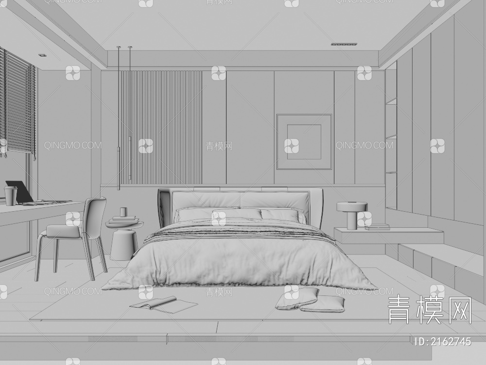 家居卧室3D模型下载【ID:2162745】