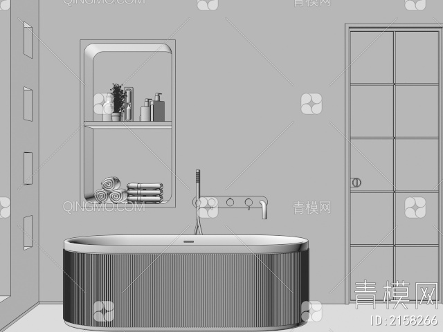 卫生间 浴室3D模型下载【ID:2158266】
