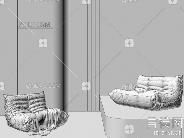 懒人沙发3D模型下载【ID:2161338】