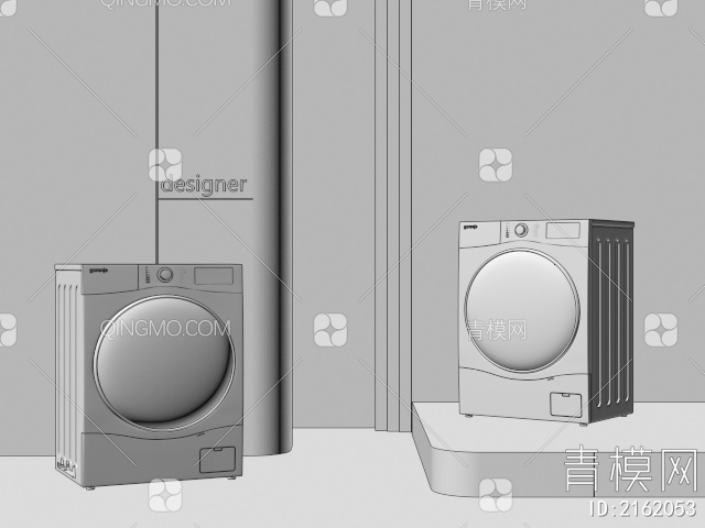 洗衣机3D模型下载【ID:2162053】