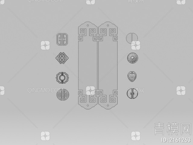 门把手3D模型下载【ID:2161263】